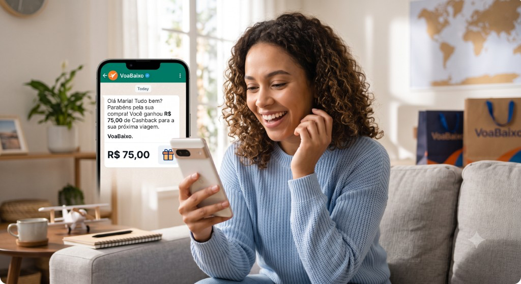 Cashback e programa fidelidade no WhatsApp